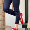 Online La Gatta Con Gli Stivali Rop Red Ballerina Con Accessorio Passante In Nappa Rossa Lagattaconglistivali